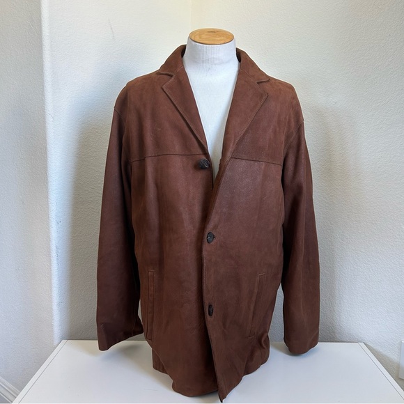 Vintage Brown Genuine Leather Jacket - Picture 2 of 16